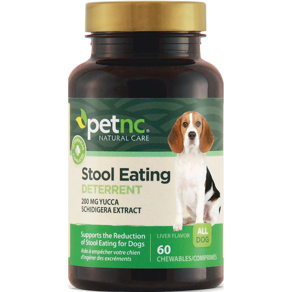 CNT259 | PetNC Natural Care Stool Eating Deterrent bottle with beagle on label, 60 liver-flavor chewables - Thumbnail