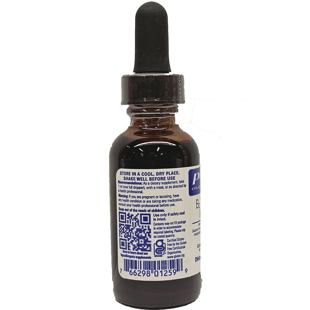 PRN010 | amber dropper bottle back label showing storage instructions, QR code and barcode - Thumbnail