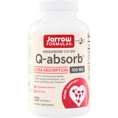JR176 | Jarrow Formulas Q-absorb Ubiquinone Co-Q10 100 mg, 120 softgels dietary supplement