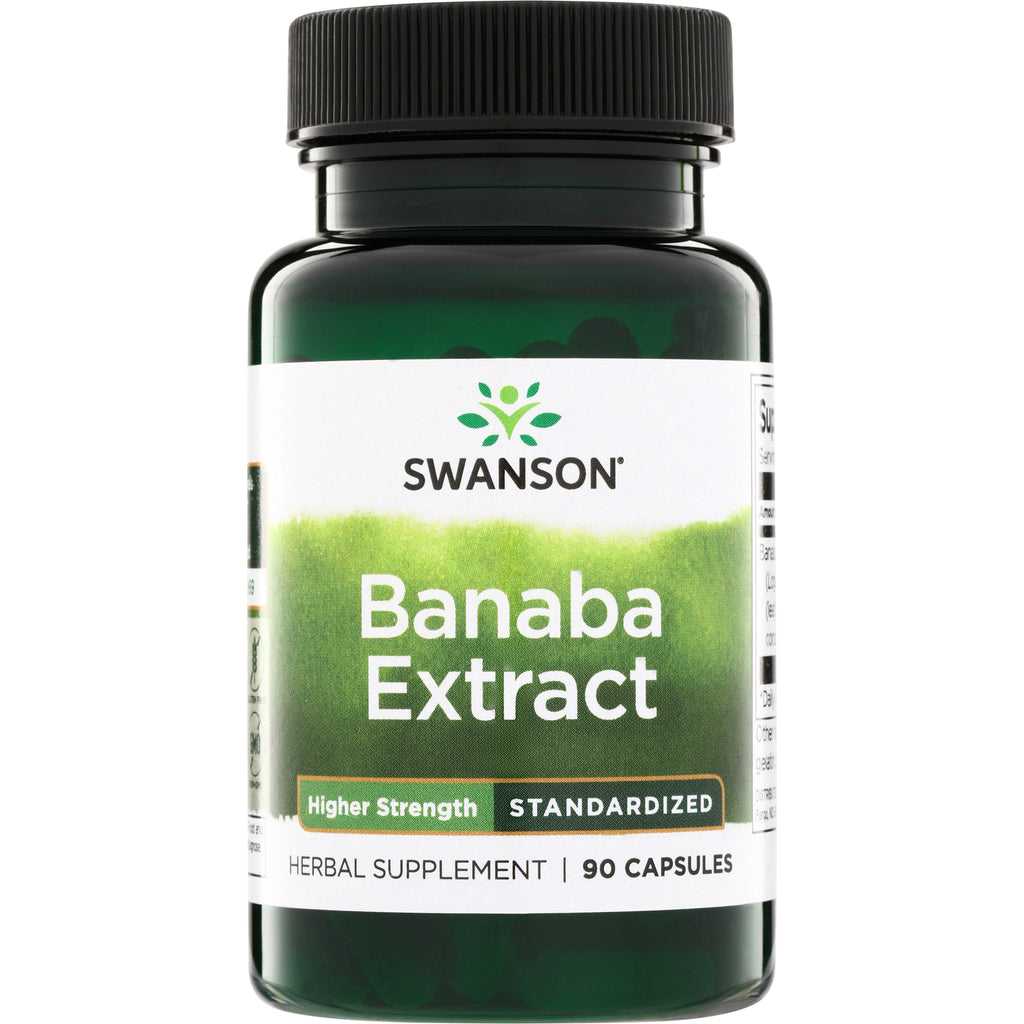 SWH140 | Swanson Banaba Extract, Higher Strength, Standardized, herbal supplement, 90 capsules - Thumbnail