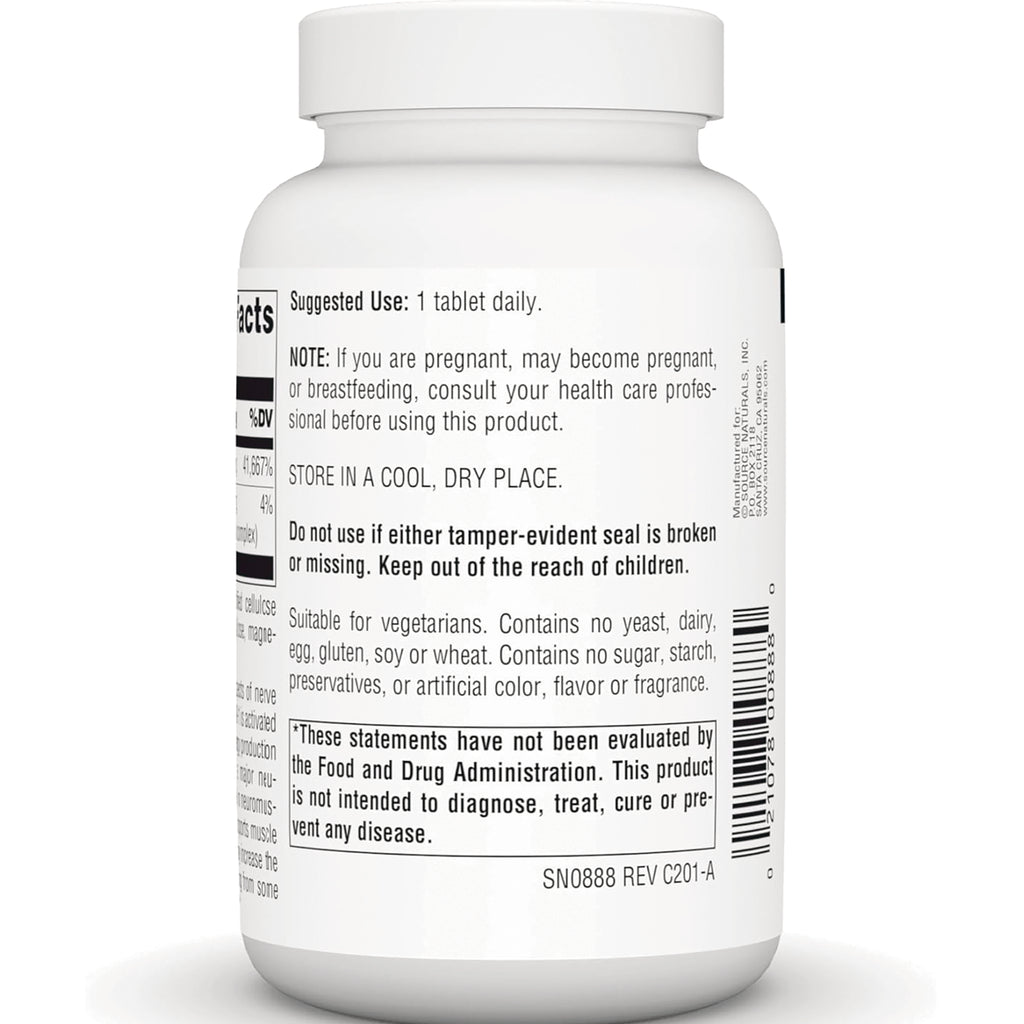 SN668 | Back label with suggested use, warnings, storage directions, and barcode - Thumbnail