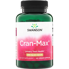 SWU522 | Swanson Cran-Max urinary tract health supplement, 500 mg per capsule, 120 veggie capsules