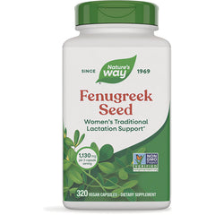 NW1050 | Nature's Way Fenugreek Seed bottle, Women's Traditional Lactation Support, 320 vegan capsules