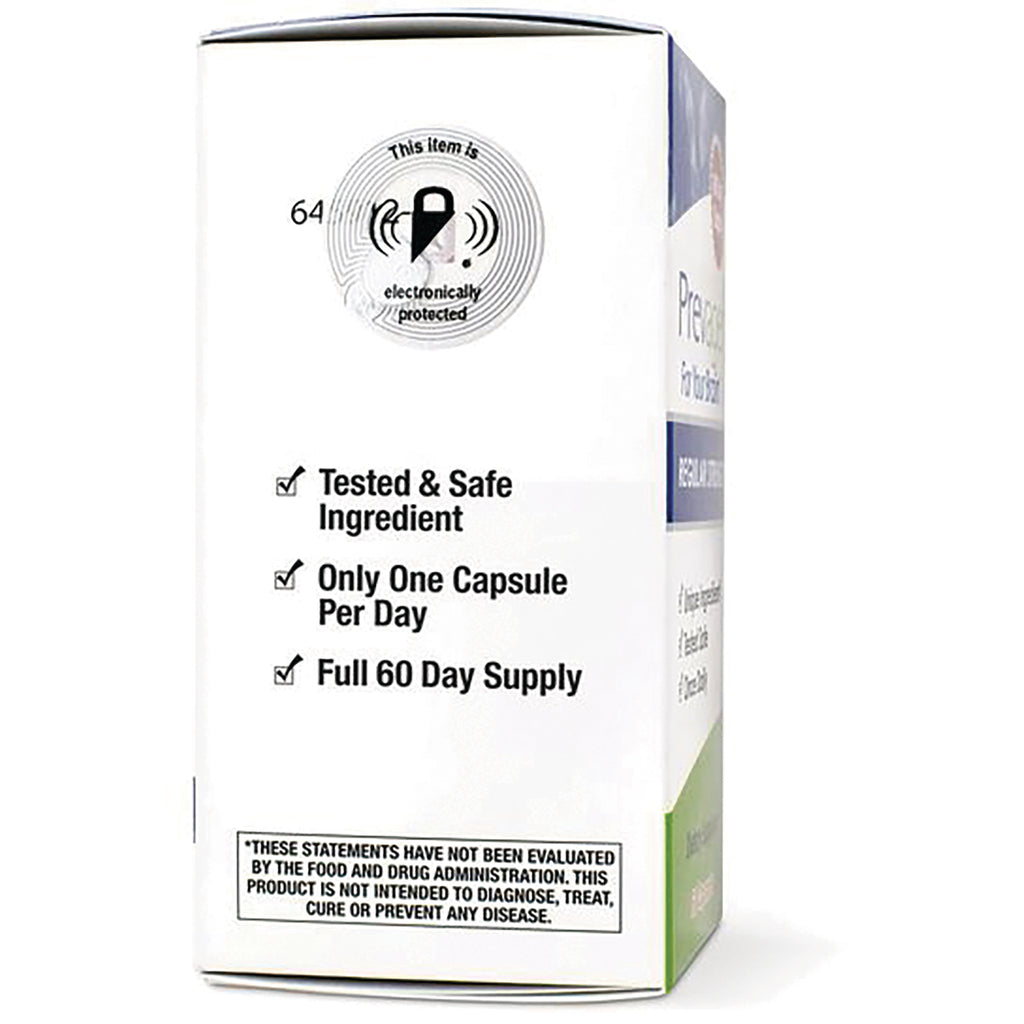 QB006 | product infographic on box side listing Tested & Safe Ingredient; Only One Capsule Per Day; Full 60 Day Supply - Thumbnail