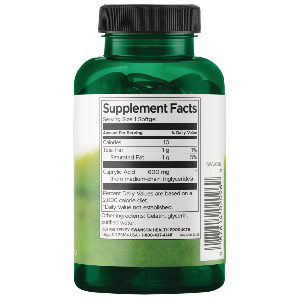 SWU096 | Back label with Supplement Facts panel, ingredients, and barcode - Thumbnail
