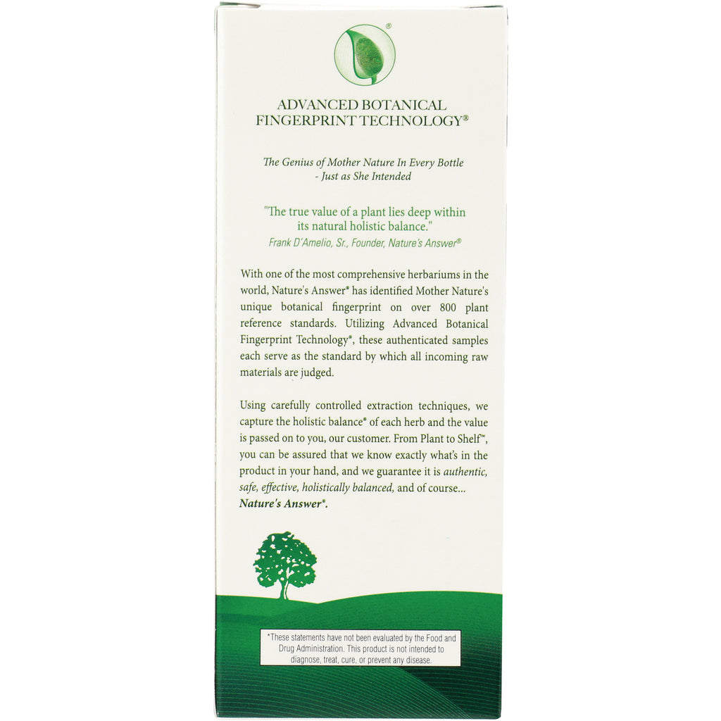 NAT086 | product infographic panel describing Advanced Botanical Fingerprint Technology and brand text with green tree graphic - Thumbnail
