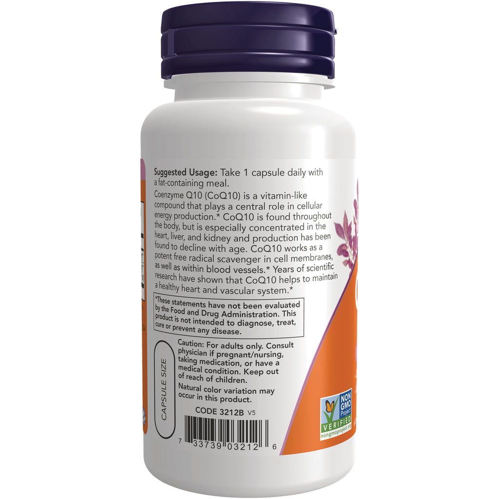NWF812 | Back label of supplement bottle showing Suggested Usage: Take 1 capsule daily, warnings, barcode, and Non-GMO Verified logo - Thumbnail