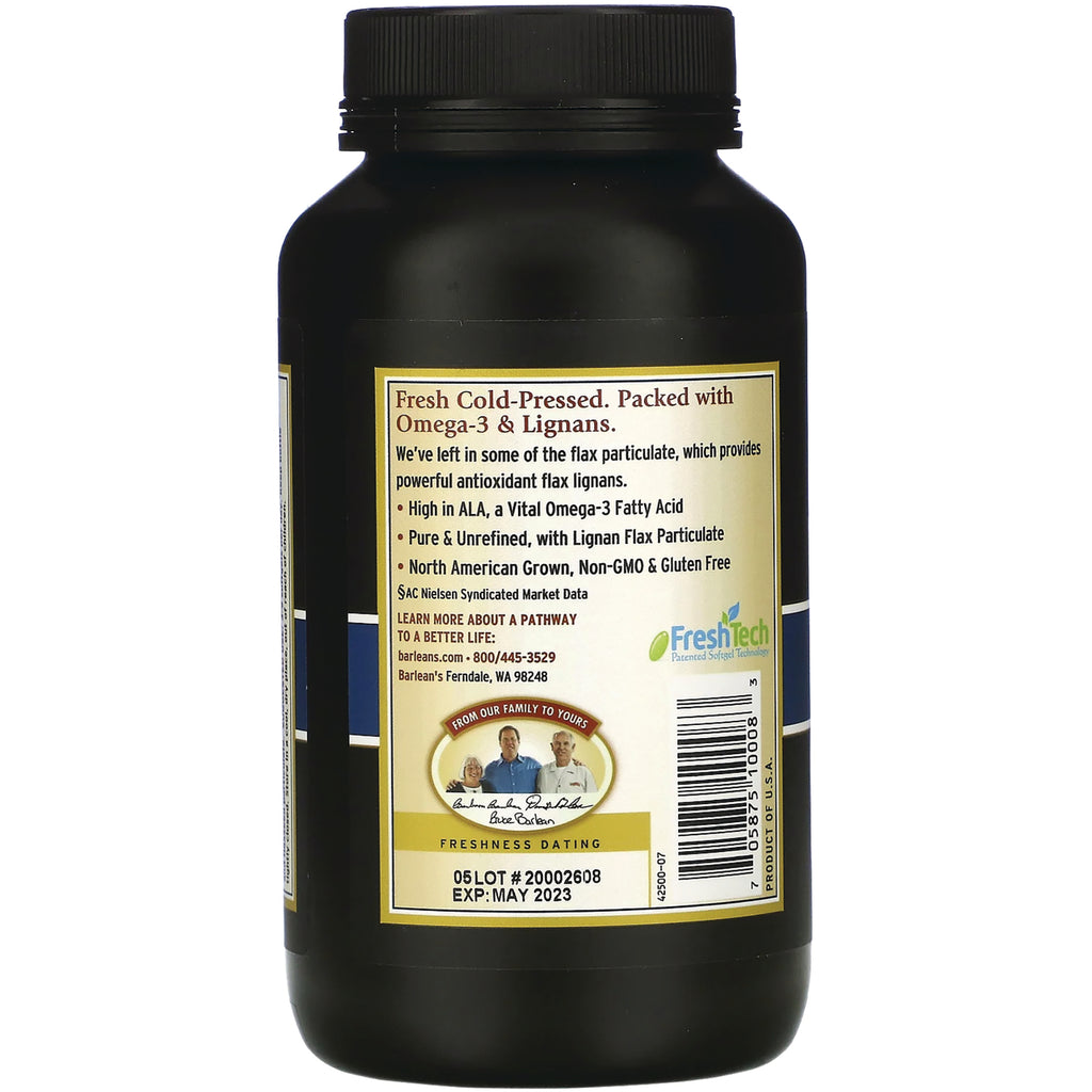 BAR004 | Back of black supplement bottle showing label with product information, barcode and EXP: MAY 2023 - Thumbnail
