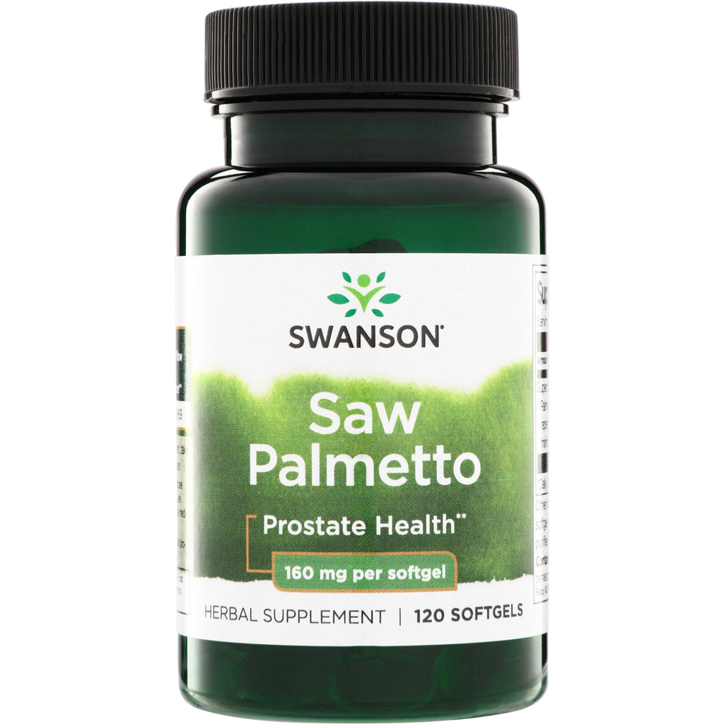 SWH222 | Swanson Saw Palmetto, Prostate Health, 160 mg per softgel, 120 softgels bottle - Thumbnail