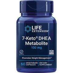 LE575 | Life Extension 7-Keto DHEA Metabolite 100 mg bottle front label, 60 vegetarian capsules