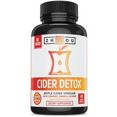 ZOU042 | Zhou Cider Detox apple cider vinegar with turmeric, ginger & cayenne, 60 veggie capsules
