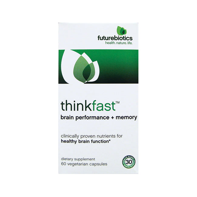 FB020 | Futurebiotics thinkfast brain performance + memory box, 60 vegetarian capsules