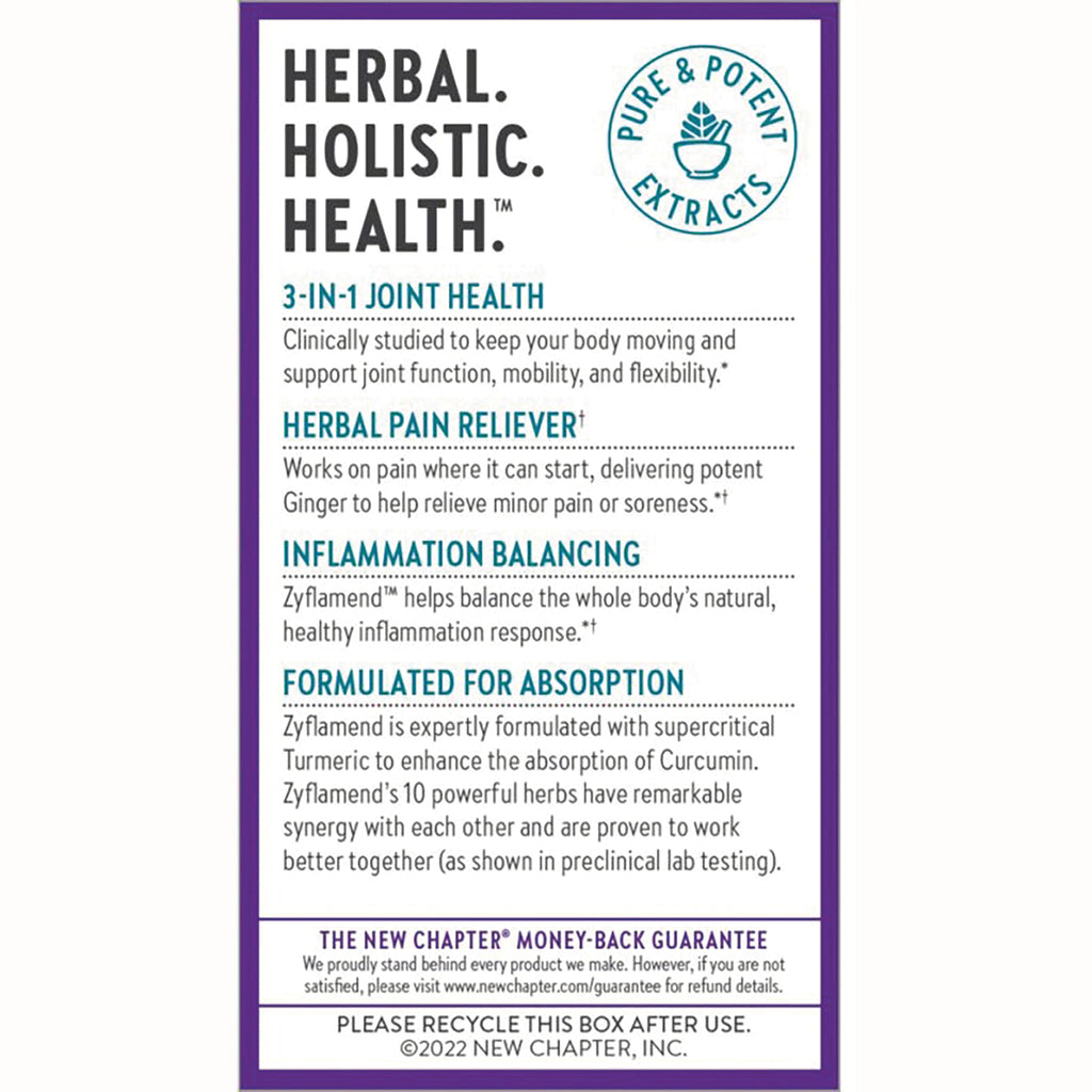 NWC279 | product infographic listing 3-in-1 joint health; herbal pain reliever; inflammation balancing; formulated for absorption - Thumbnail