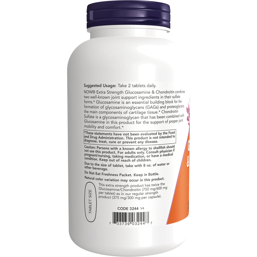 NWF676 | Back label showing suggested usage, cautions, tablet size graphic, and barcode on white supplement bottle - Thumbnail