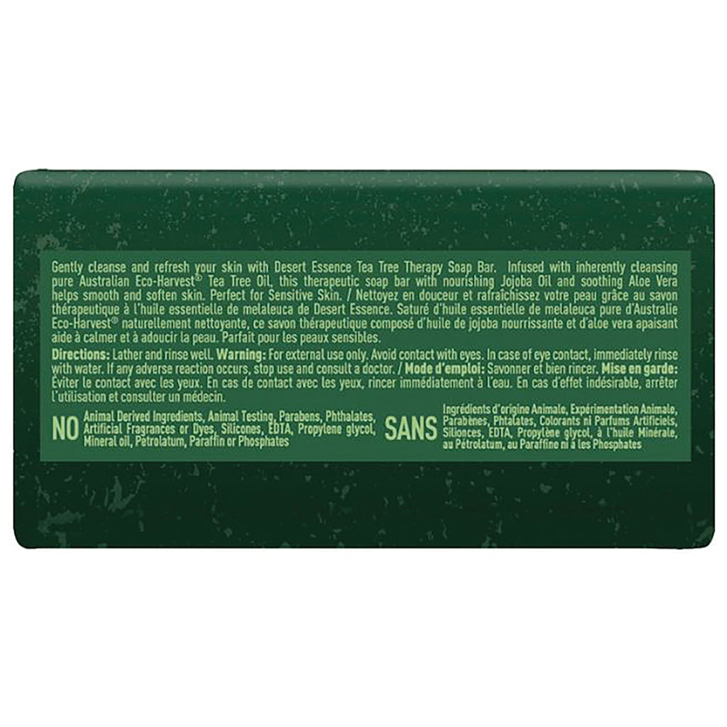 DST087 | Green soap bar back packaging showing directions, warnings, ingredients and NO and SANS labels - Thumbnail