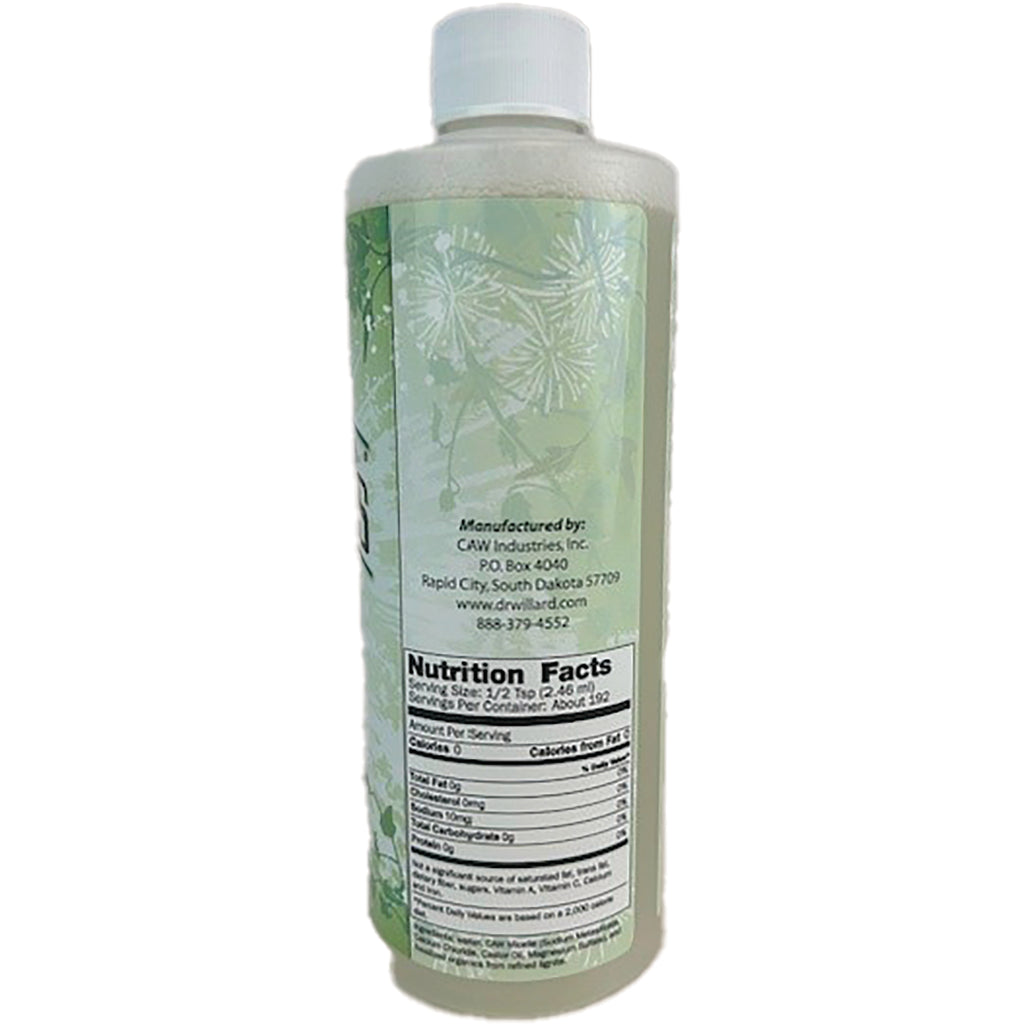 WW003 | Back of bottle with Nutrition Facts panel and manufacturer info - Thumbnail