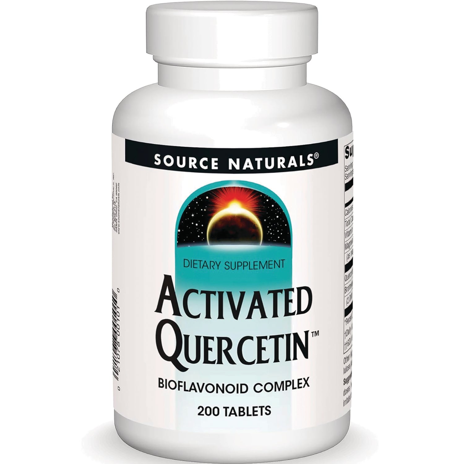 SN608 | Source Naturals Activated Quercetin Bioflavonoid Complex dietary supplement, 200 tablets