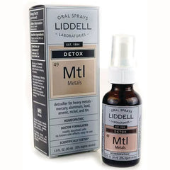 LID007 | Liddell Detox Mtl Metals oral spray front view with box and bottle