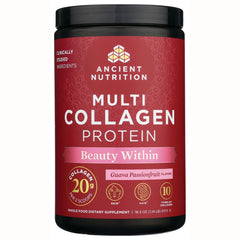ATN045 | Ancient Nutrition Multi Collagen Protein tub, Guava Passionfruit flavor, red label