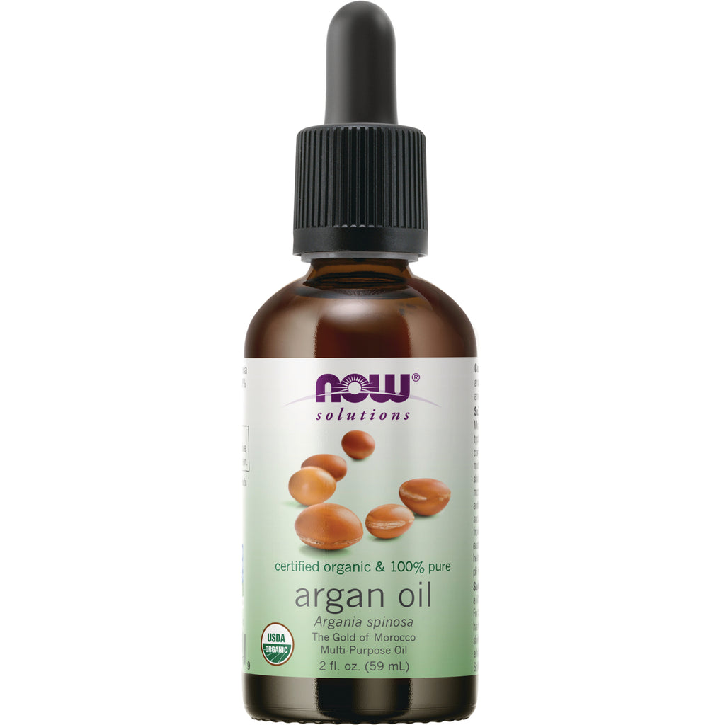 NWF1308 | NOW Solutions argan oil 2 fl oz dropper bottle, certified organic - Thumbnail