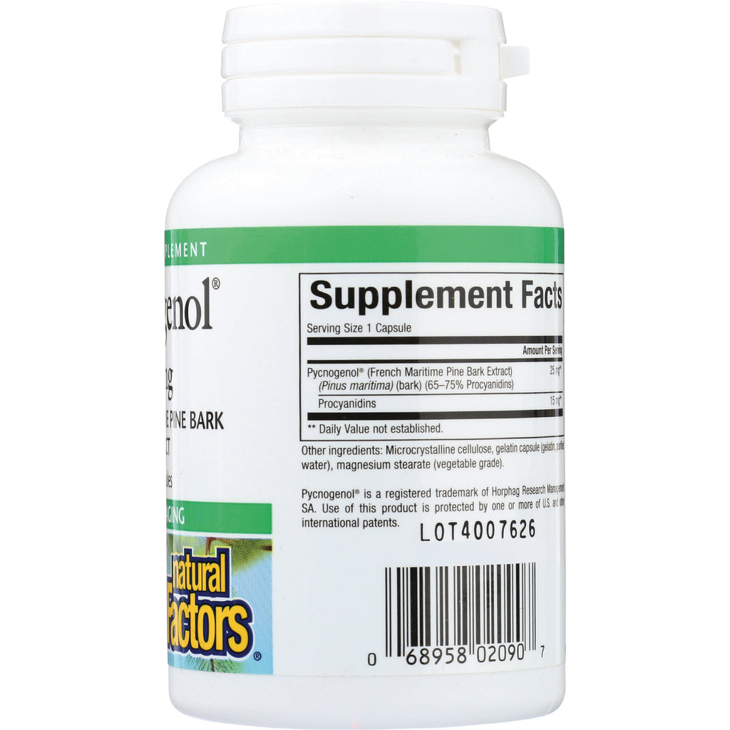 NFC147 | back of white supplement bottle showing Supplement Facts label, ingredients, barcode and lot number - Thumbnail