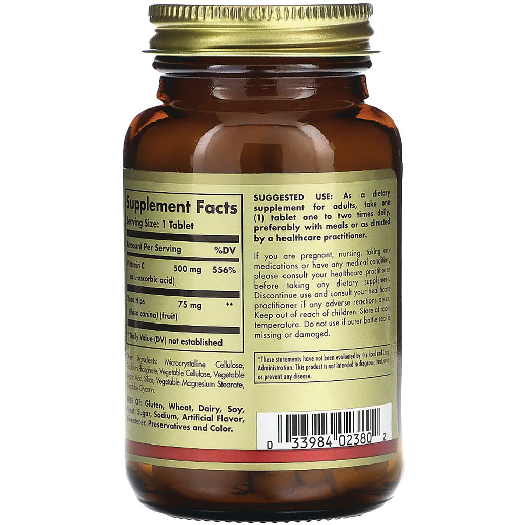 SLG306 | back label showing Supplement Facts, suggested use text, and barcode on brown glass bottle - Thumbnail