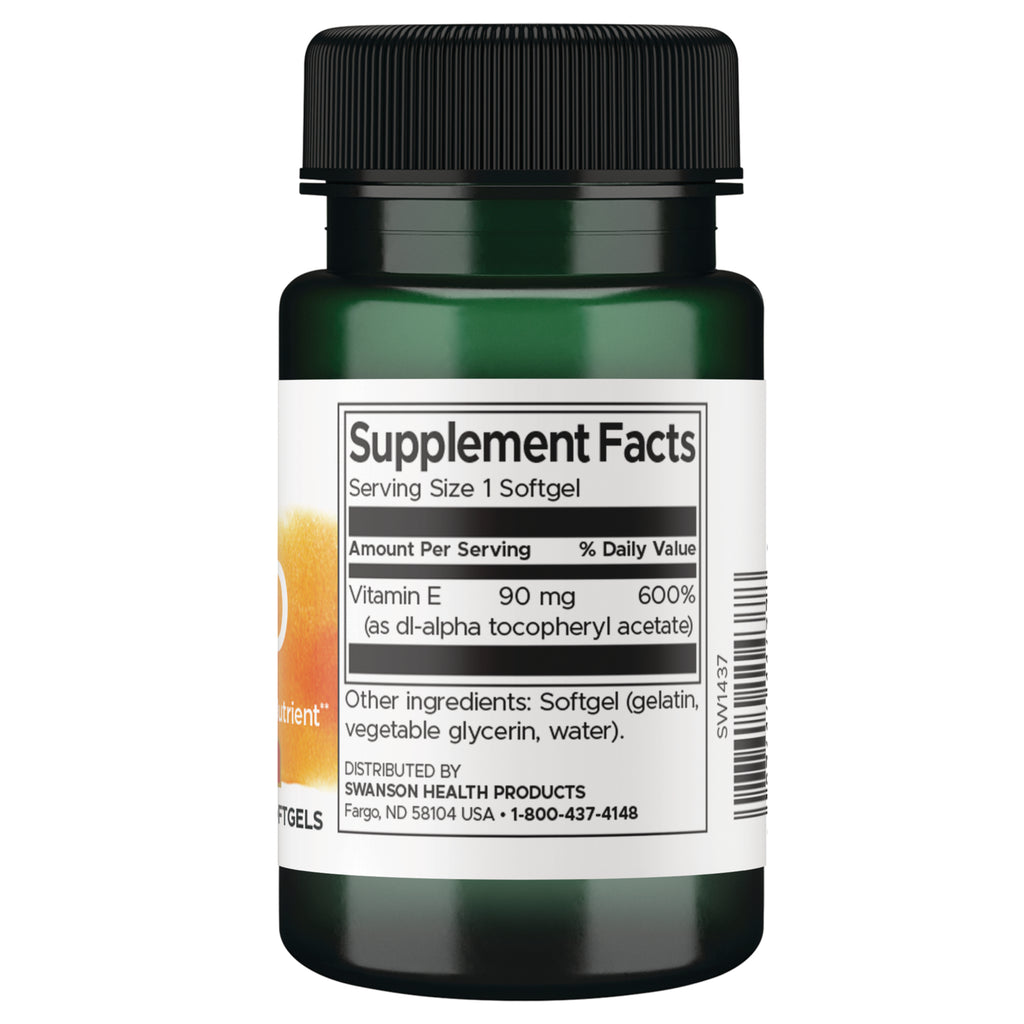 SW1437 |  Back label with supplement facts and serving information - Thumbnail