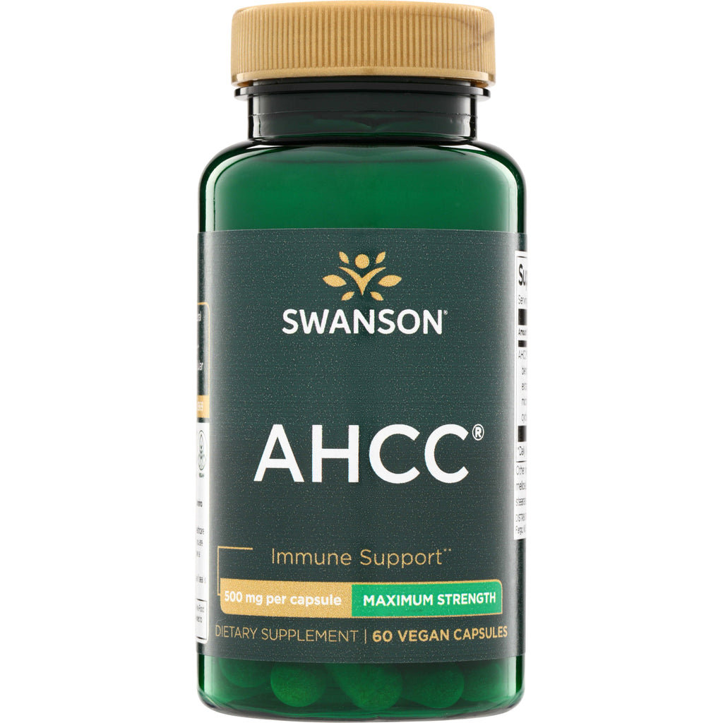 SWU1045 | Swanson AHCC  500 mg per capsule, maximum strength, 60 vegan capsules - Thumbnail