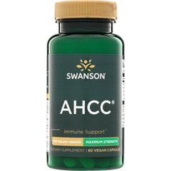 SWU1045 | Swanson AHCC  500 mg per capsule, maximum strength, 60 vegan capsules
