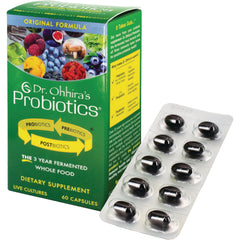 DRH001 | Dr. Ohhira's Probiotics green box with blister pack of dark capsules