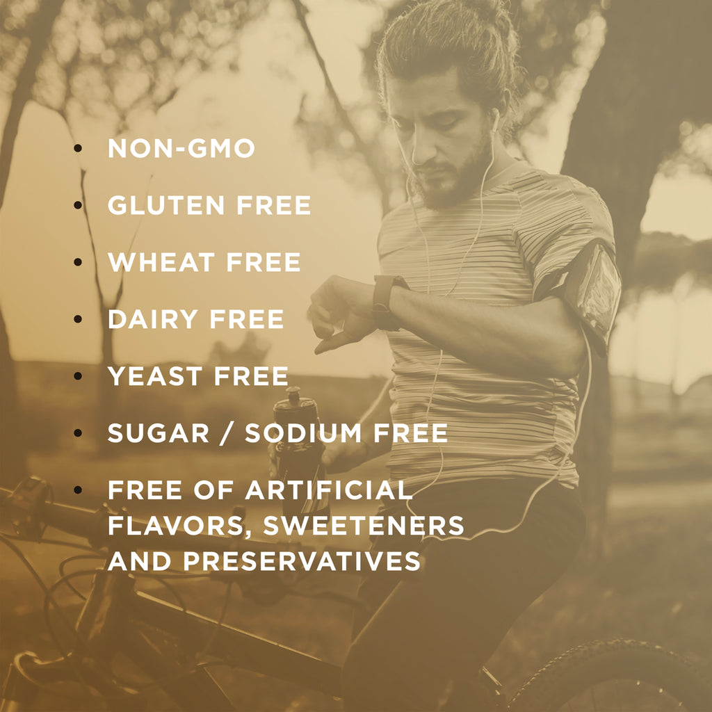SLG310 | Infographic: NON-GMO; gluten,wheat,dairy,yeast,sugar/sodium free; no artificial flavors/sweeteners/preservatives - Thumbnail