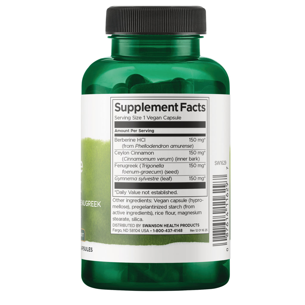 SW1629 | Back label with supplement facts and serving informatione - Thumbnail