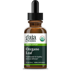 Gaia Herbs Oregano Leaf 1 FL OZ (30mL) dropper bottle USDA Organic herbal supplement