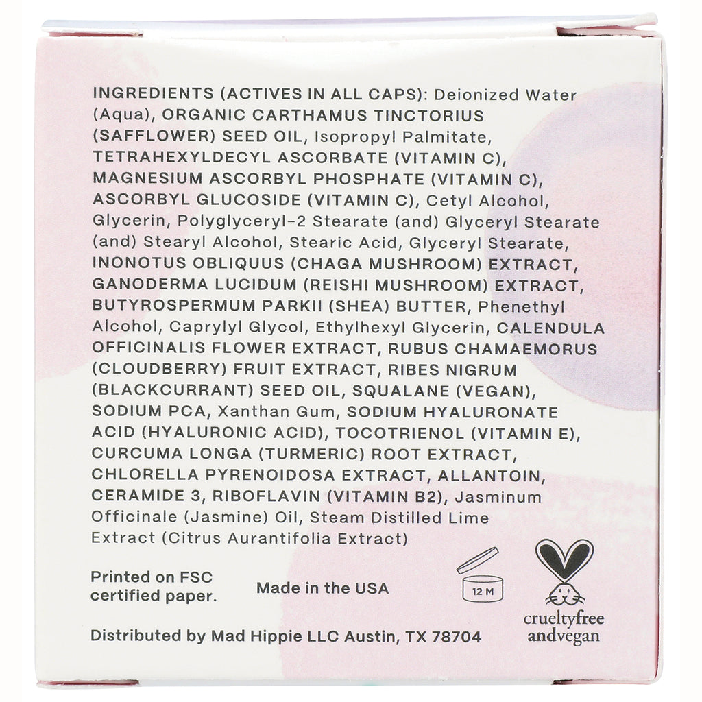 HIP012 | product box back showing ingredients list, Made in the USA text, 12M jar symbol and cruelty free and vegan logo - Thumbnail