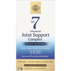 SLG325 | Solgar No 7 Advanced Joint Support Complex front box showing Fast-Acting label and 90 vegetable capsules