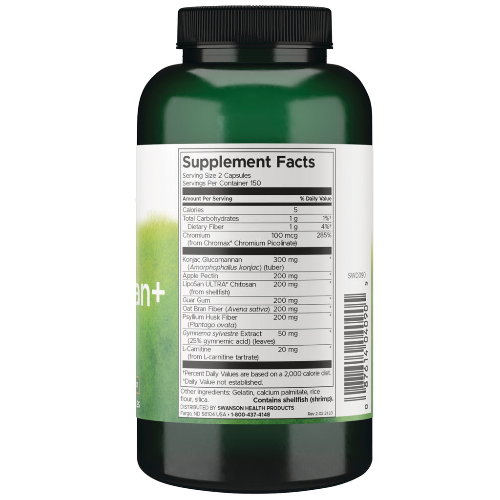 SWD090 | Back label with supplement facts and serving information - Thumbnail