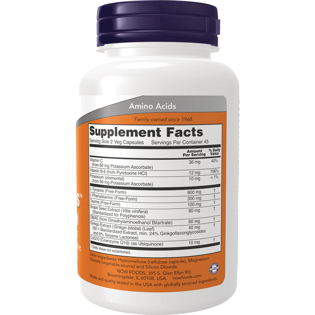 NWF1134 | Back of white supplement bottle showing Supplement Facts panel and ingredient list - Thumbnail