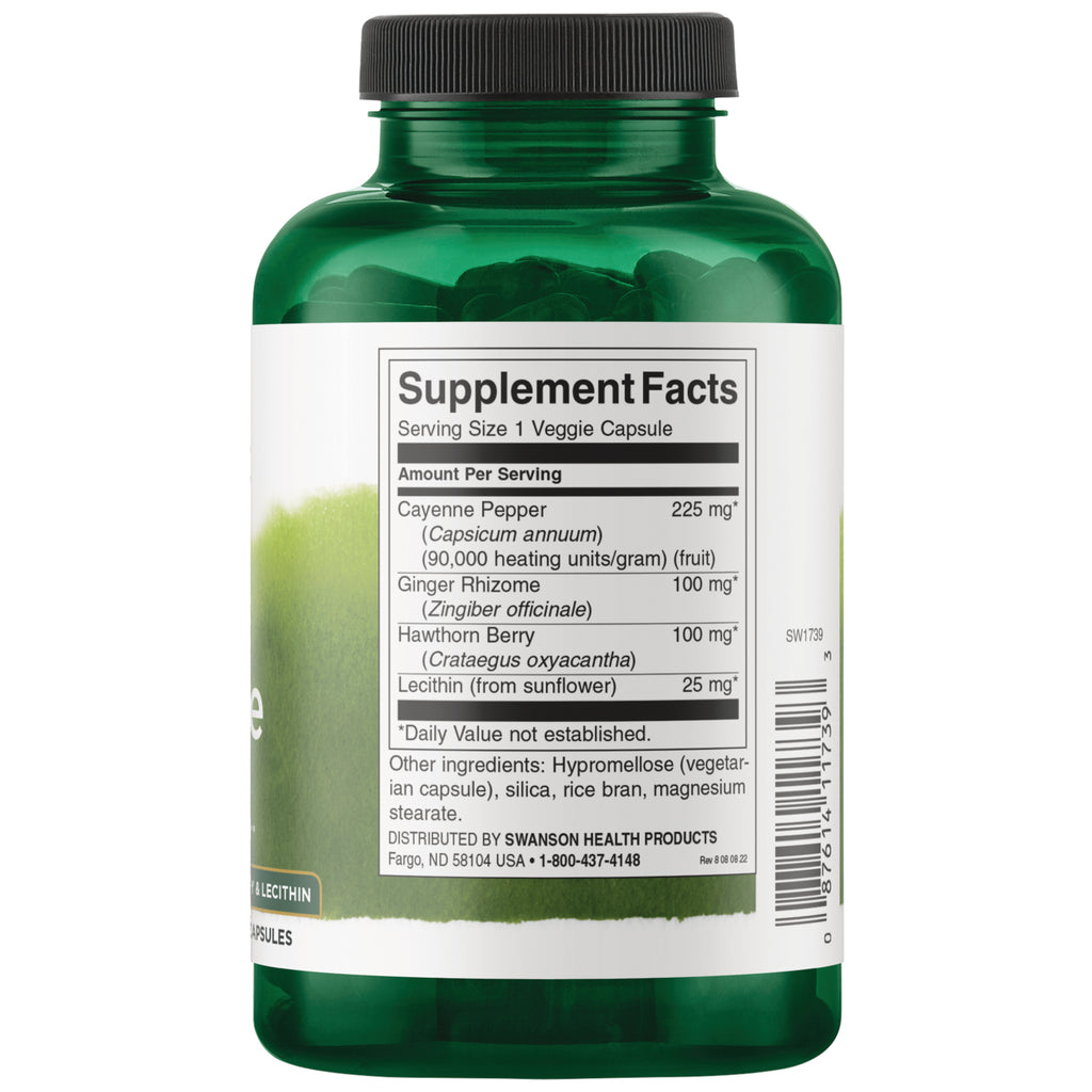 SW1739 | Back label with supplement facts and serving information - Thumbnail