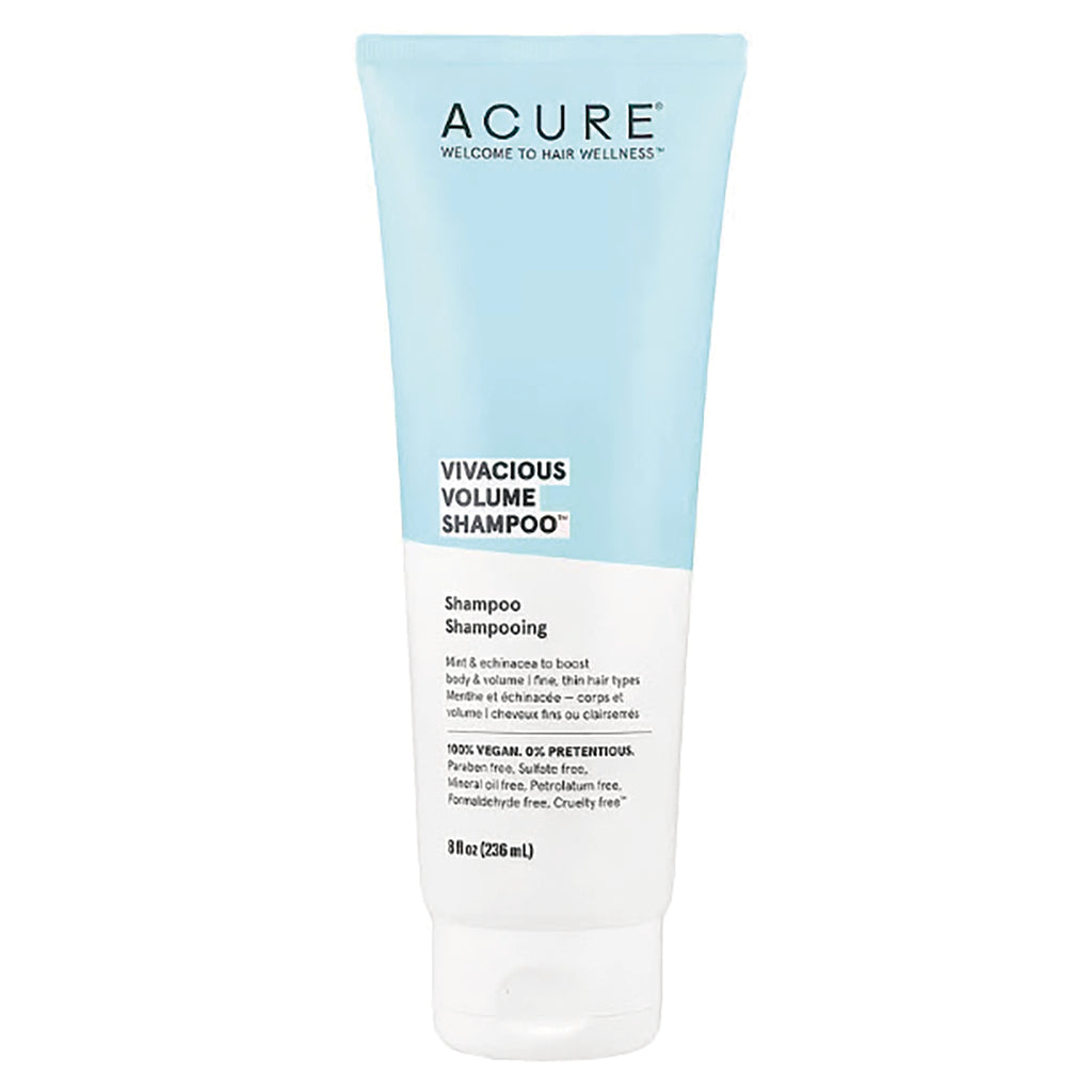 ACR094 | Acure Vivacious Volume Shampoo tube, blue and white, 8 fl oz - Thumbnail