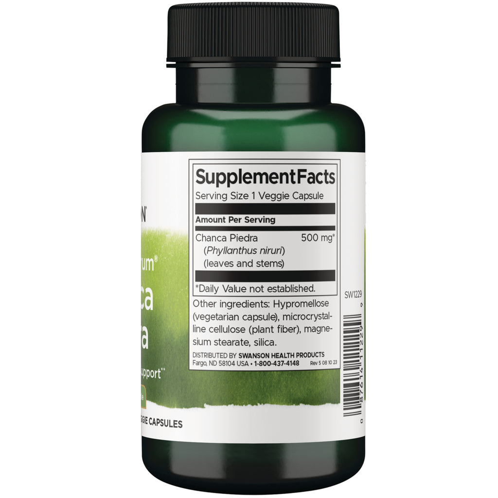 SW1229 | Back label with Supplement Facts - Thumbnail