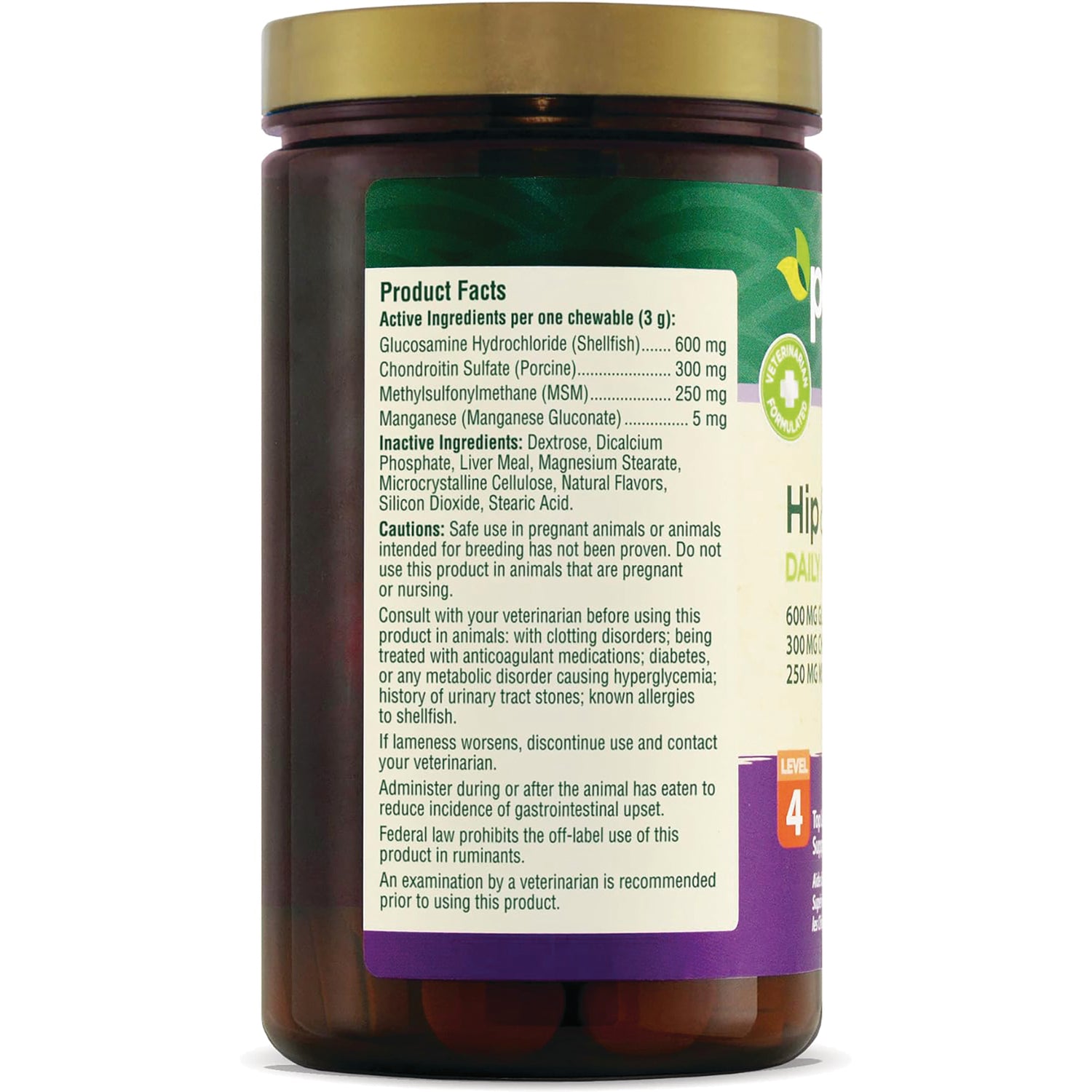 CNT273 | back label showing product facts with active and inactive ingredients, cautions and usage instructions