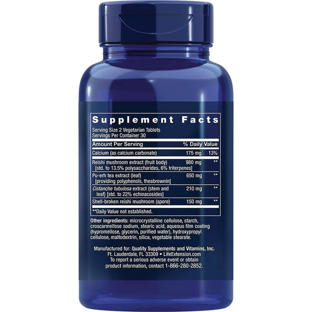 LE579 | Blue supplement bottle back label showing Supplement Facts panel and ingredients - Thumbnail