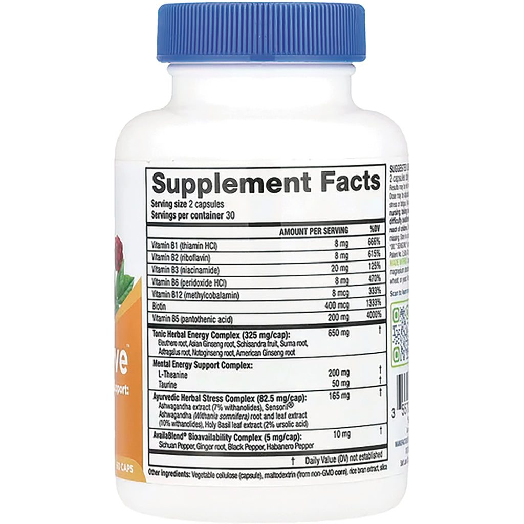 PH052 | Supplement Facts label on white supplement bottle showing serving size and ingredient amounts - Thumbnail