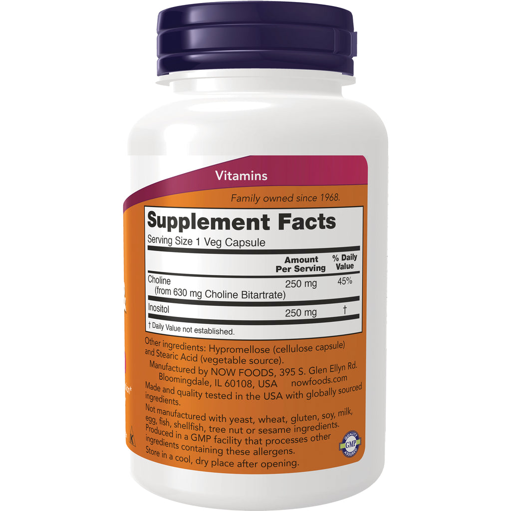 NWF866 | Back of white supplement bottle showing Supplement Facts panel and ingredients and manufacturer information - Thumbnail