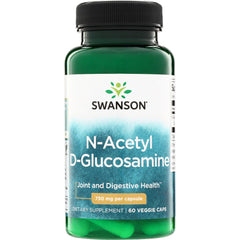 SWU931 | Swanson N-Acetyl D-Glucosamine, 750 mg per capsule, 60 veggie caps, Joint and Digestive Health