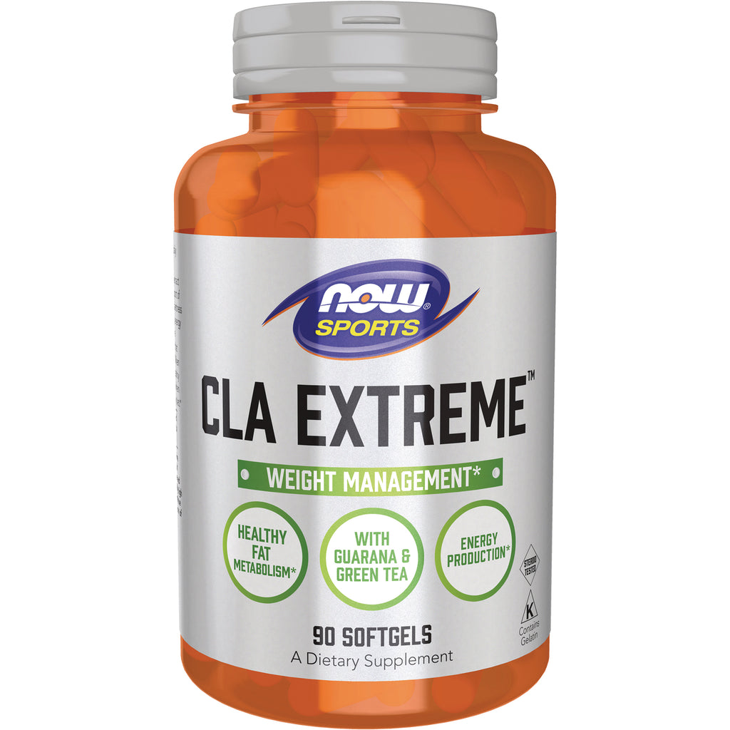 NWF808 | NOW Sports CLA EXTREME bottle, 90 softgels, weight management supplement - Thumbnail