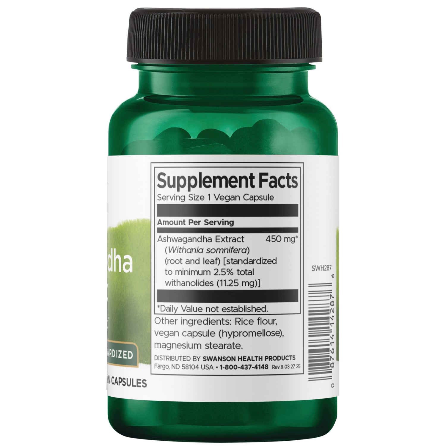 SWH287 | clear capsule with brown speckled powder between centimeter and inch rulers labeled 0 CM and 0 INCH