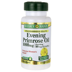NBY038 | Nature's Bounty Evening Primrose Oil 1000mg bottle front label showing 60 softgels