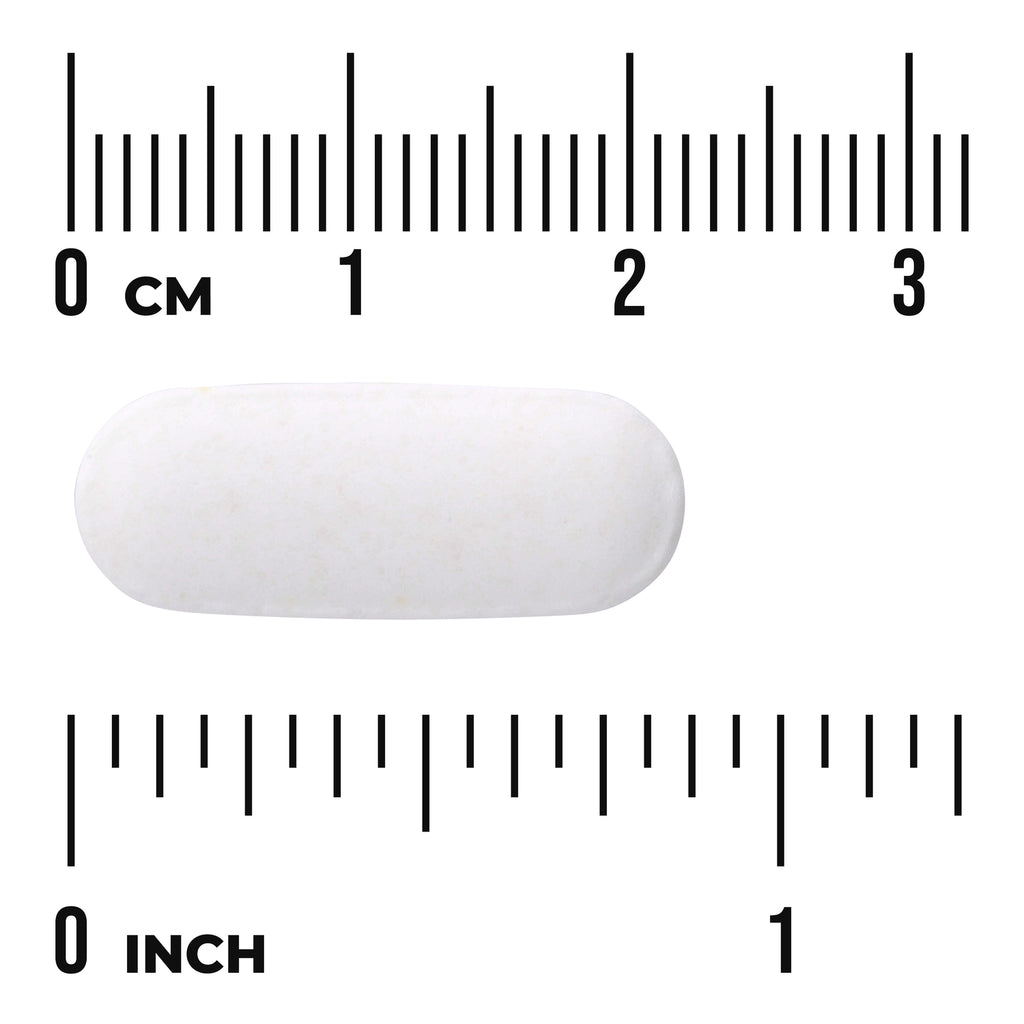 SW731 | White oblong tablet with size shown against cm and inch rulers - Thumbnail