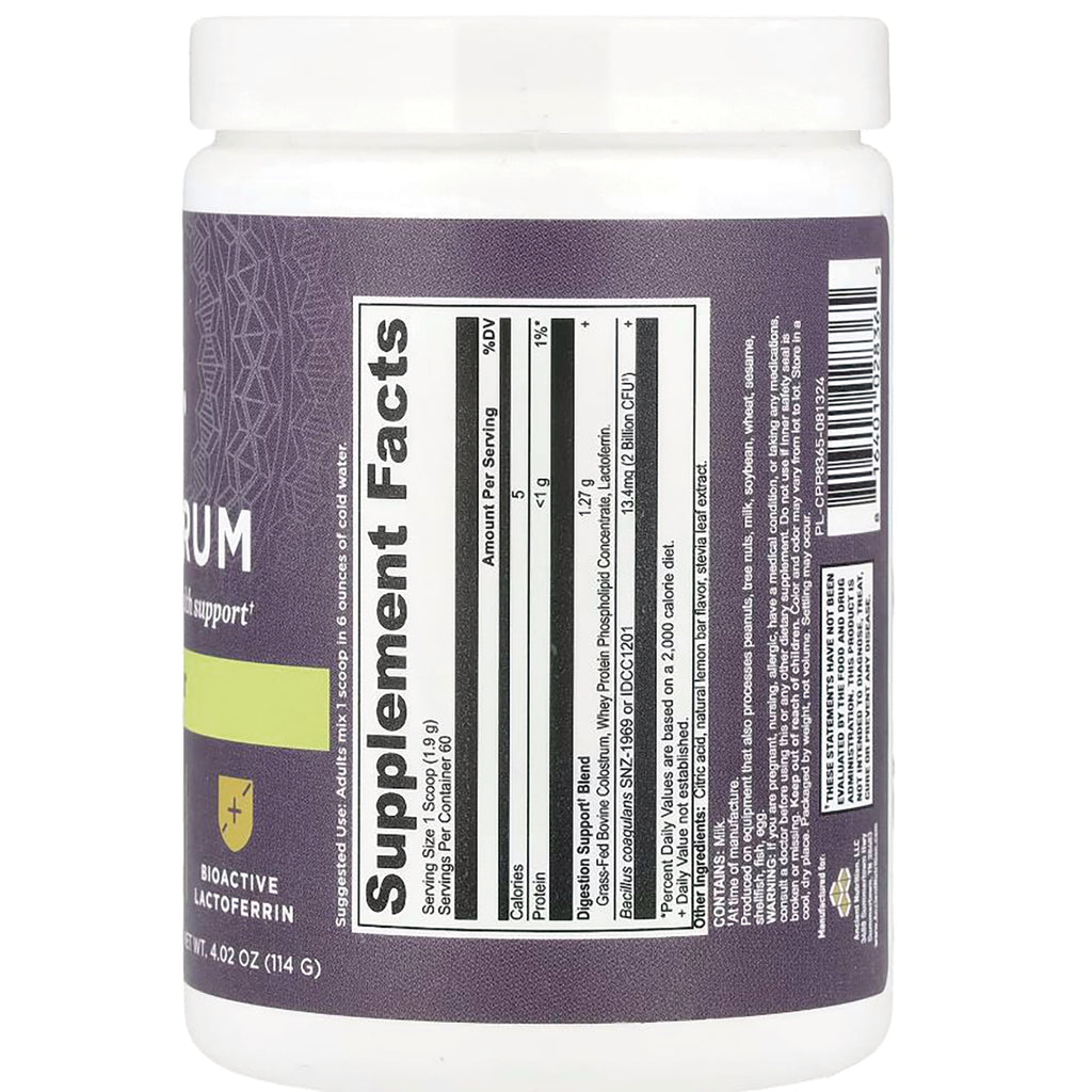 ATN149 | Back label showing Supplement Facts panel, ingredient text and barcode on a purple supplement jar - Thumbnail